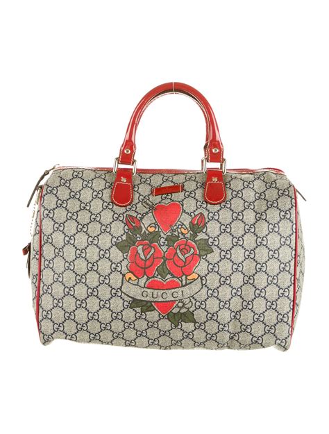 gucci tattoo heart bag|Gucci open top shoulder bags.